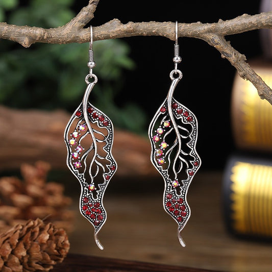 Diamond-shaped Diamond Personality Vintage Earrings