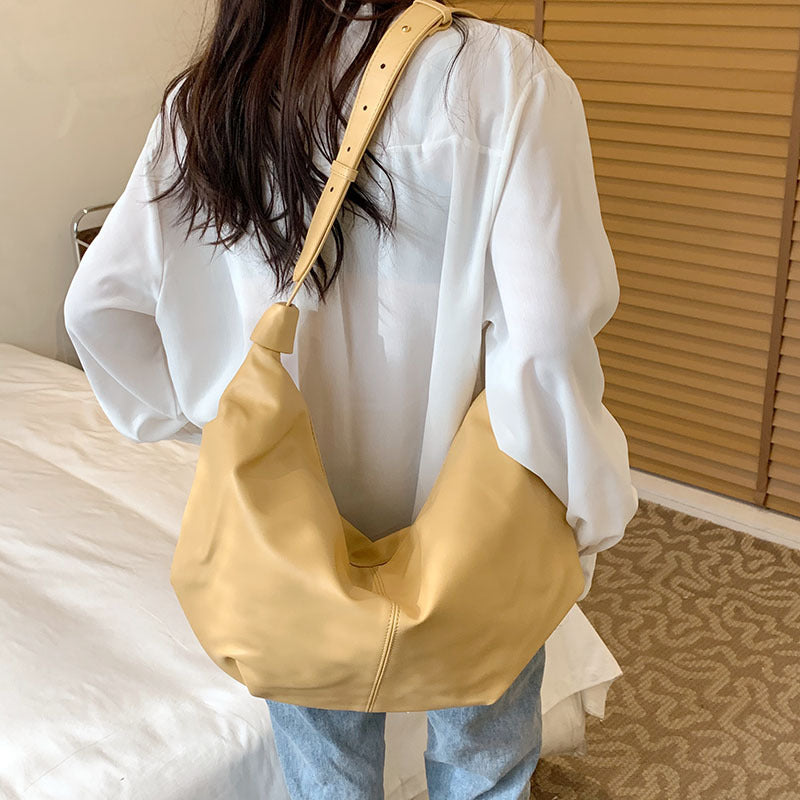 Retro Trend Crescent Tote