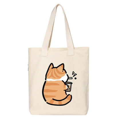 Shiba Inu Male And Female Shoulder Bag Canvas Large Capacity
