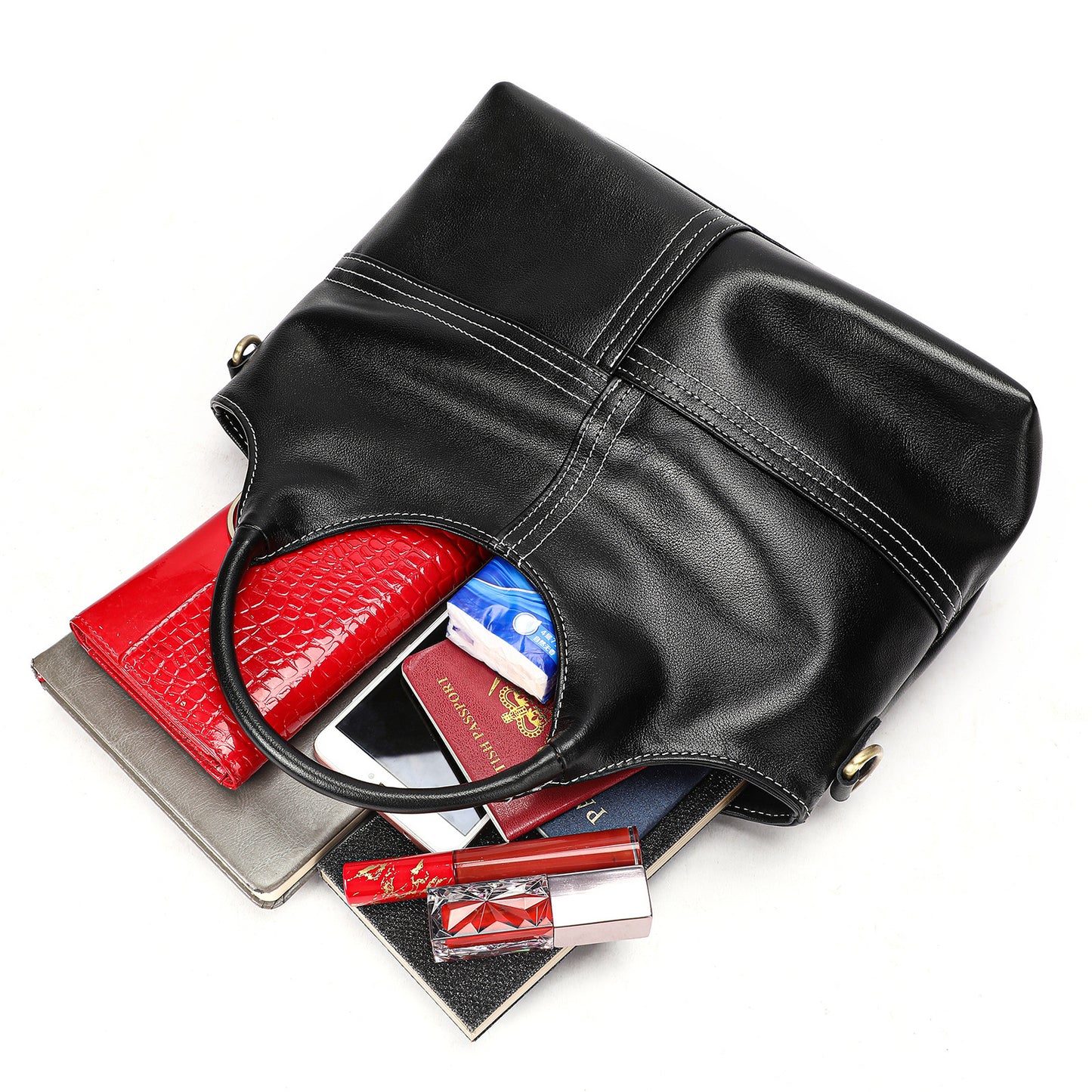 Cowhide Leather Crossbody Bag
