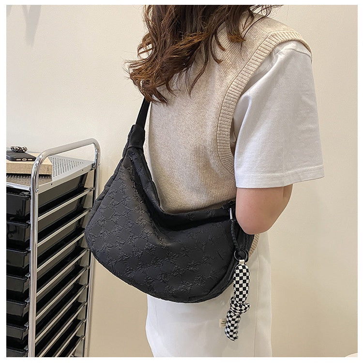 Checkerboard Korean Dumpling Bag