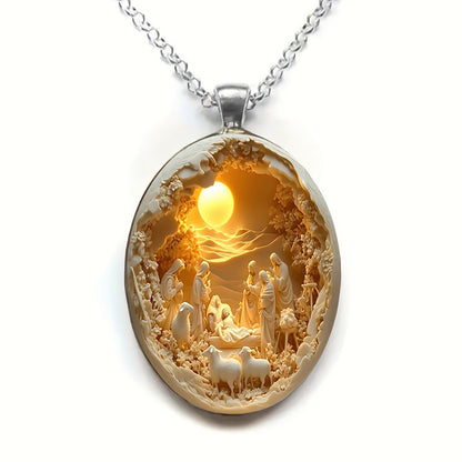 Elegante collar de cristal para Navidad y Pascua