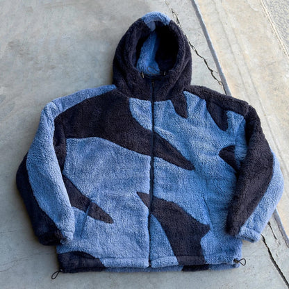 Fashionable Warm Lambswool Casual Cardigan Zip Jacket