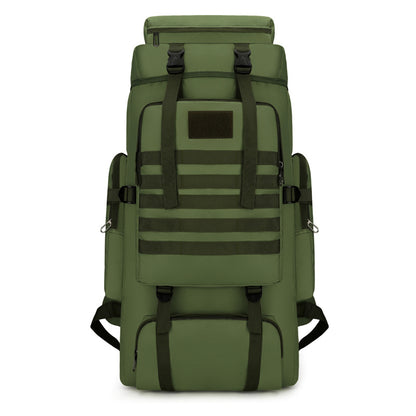 Mochila de lona de gran capacidad, bolsa de viaje para hombre, mochila para deportes al aire libre, montañismo, senderismo, bolsa militar retro 