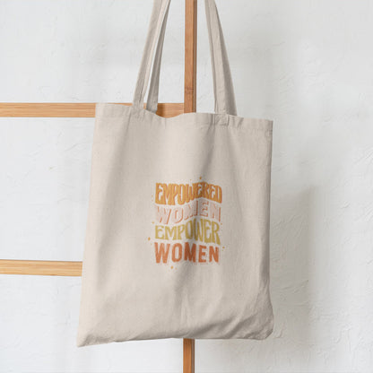 Bolsa de lona con estampado de mariposa y hongo