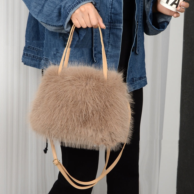 Winter Luxe Plush Tote