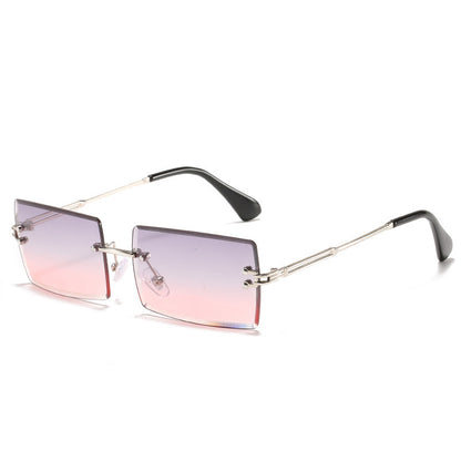 Randlose Sonnenbrille Damen quadratisch