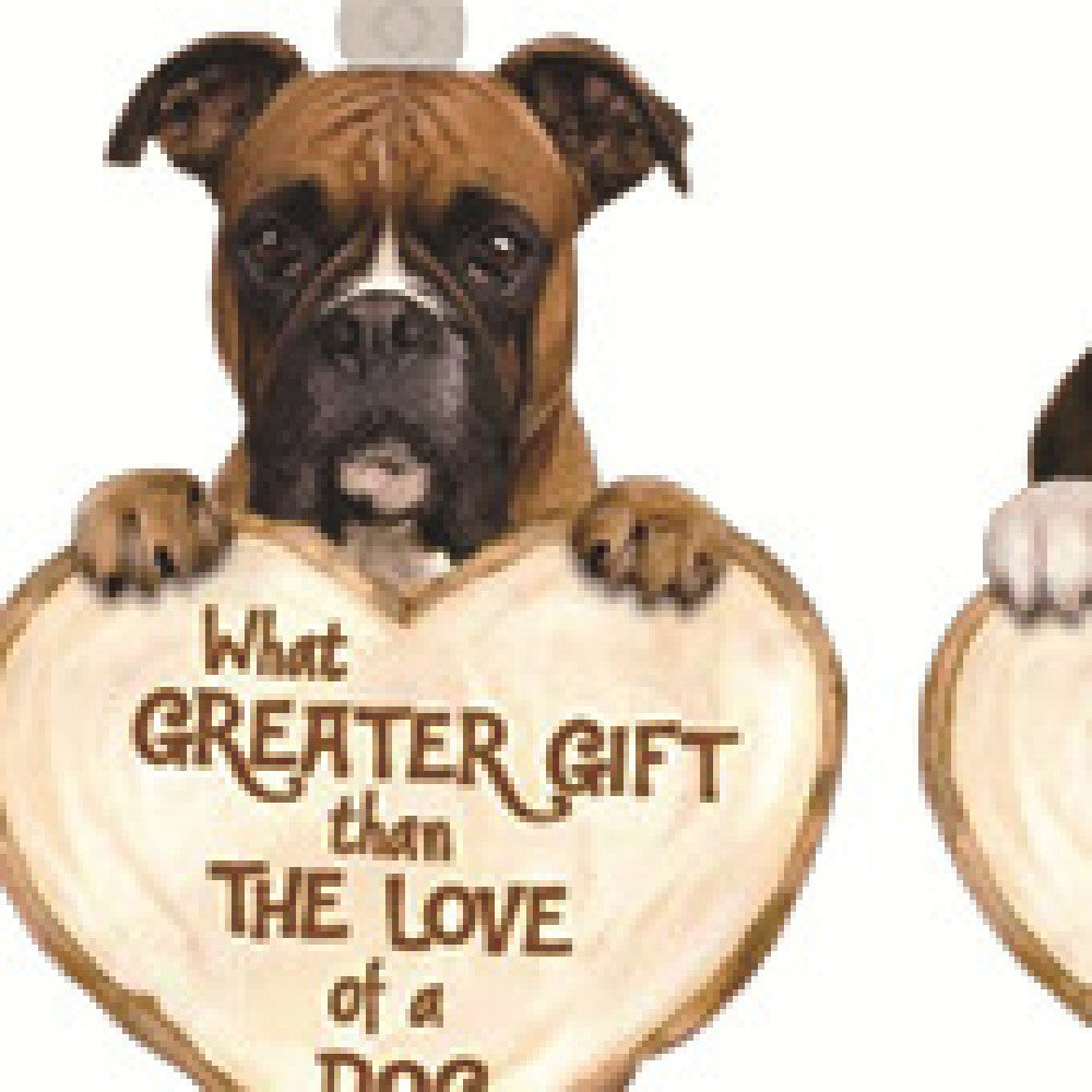 Love Dog Acrylic Key Ring Pendant