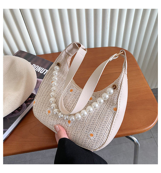 SunnyBloom Straw Woven Bag