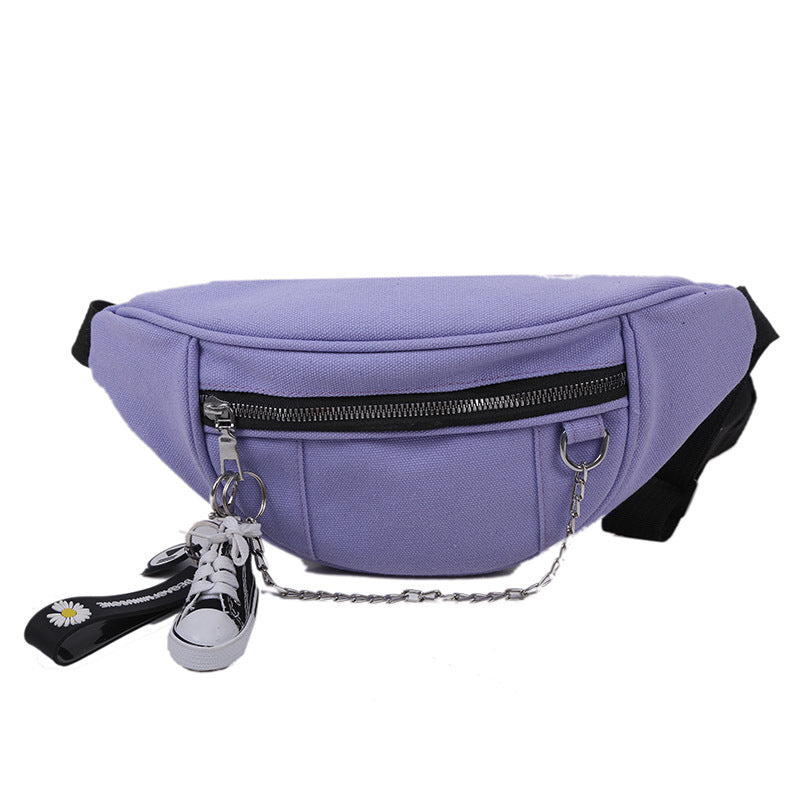 Japanese Dark Style Canvas Chest Bag