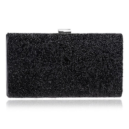 Diamonds Metal Rhinestones Beading Clutch - BAGMODA