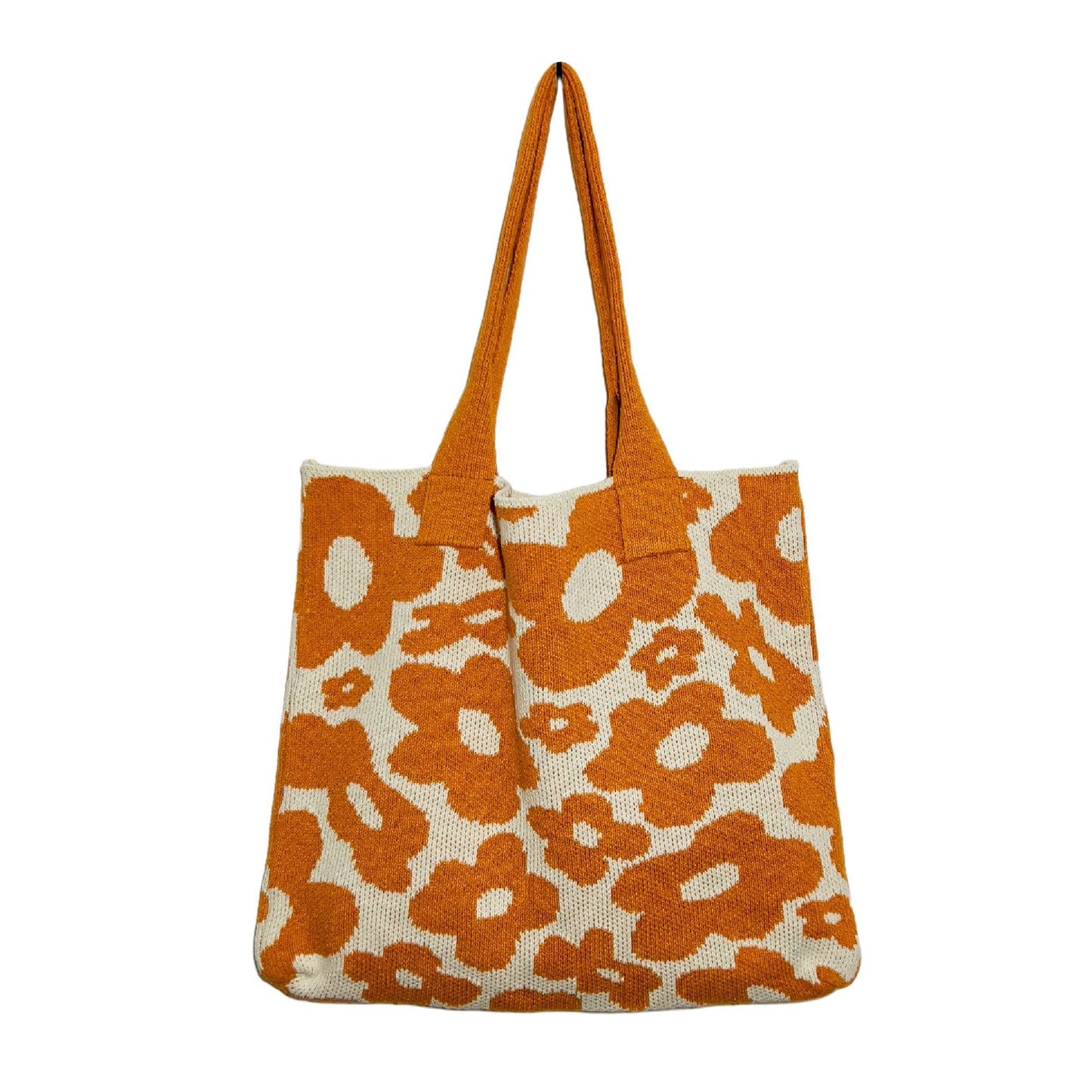 Knitted Floral Bag
