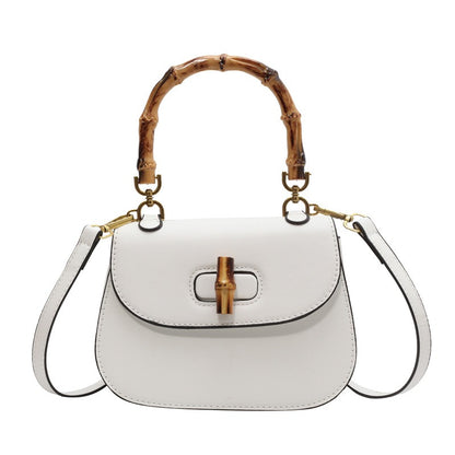 Vintage Bamboo Handle Shoulder Bag - BAGMODA