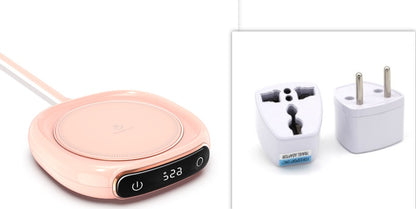 Calentador de tazas de café, posavasos inteligente, aislamiento térmico, temperatura constante, almohadilla térmica de escritorio