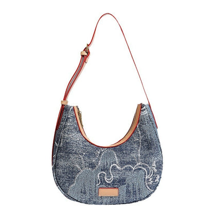 Bloom Stickerei Tasche