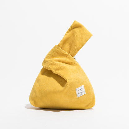 Bolso de mano de pana
