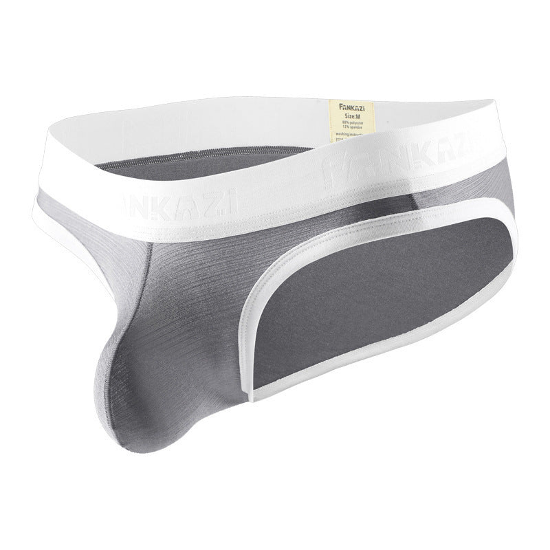 Men's Underwear Brushed Triangle Japanese Style Simple U Convex Breathable