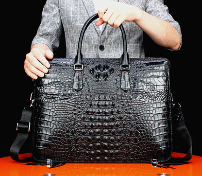 Muster Aktentasche Herren Business Herrentasche Handtasche Echtes Leder