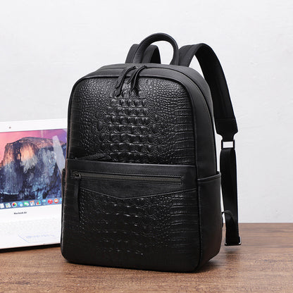 Mochila de piel de vaca para hombre