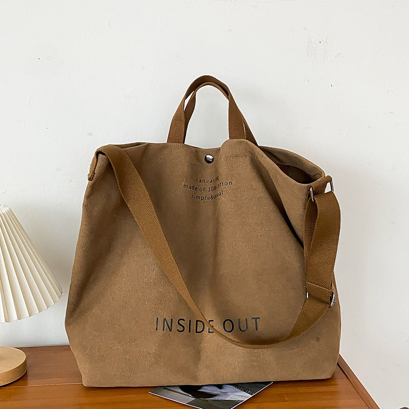 StoneWash Vintage Canvas Tote