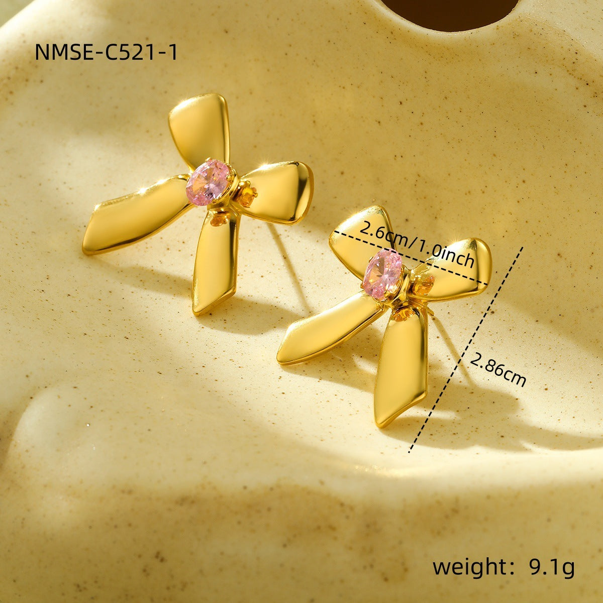 European And American Design Fashion Bowknot Earrings