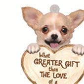 Love Dog Acrylic Key Ring Pendant