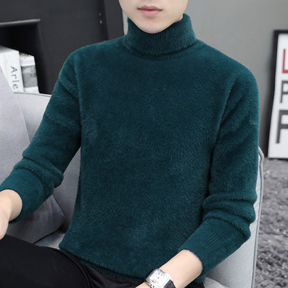 Mink High Collar Sweater Men's Undercoat