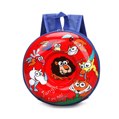 Mochila pequeña rígida con diseño de cáscara de huevo en 3D