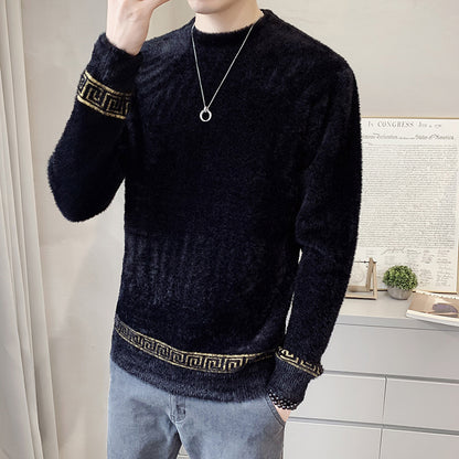 Mink High Collar Sweater Men's Undercoat