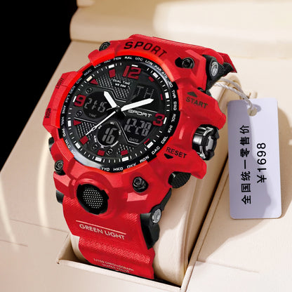 Reloj de Comercio Exterior, Tecnología Negra, Estudiante de Secundaria, Moderno, Deportivo, Luminoso, para Niños, Reloj Electrónico Transfronterizo