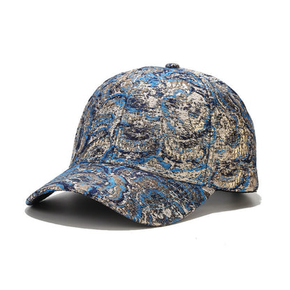 Gold Line Sonnenschutz Baseball Cap Neue florale Entenzunge