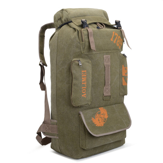 Mochila de lona de viaje de gran capacidad de 100 l