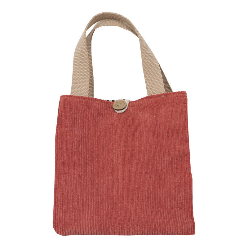 Solid Color Student Lunch With Rice Bag Portable