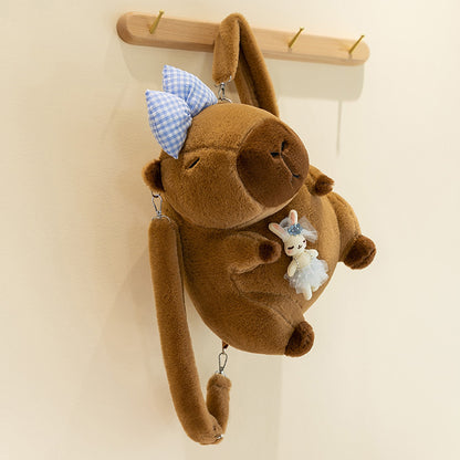 Capybara Rucksack Plüschtier Kreativer Rucksack