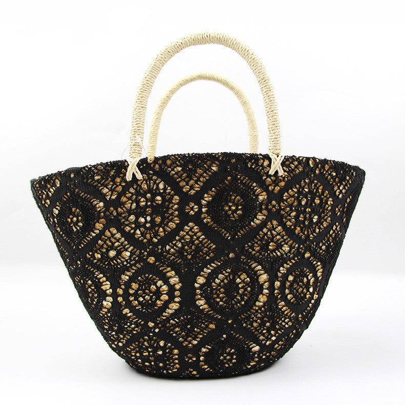 Straw Woven Western Style Hollow Handbag Woven Bag