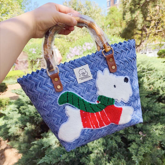 Creative Printing Bamboo Large Capacity Travel Handbag