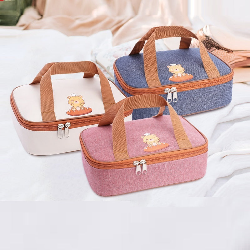 Children's Thermal Insulation Portable Commercial Lunch Box Lunch Bag Oxford Cloth
