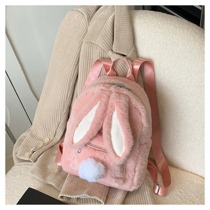 Linda mini mochila con orejas de conejo