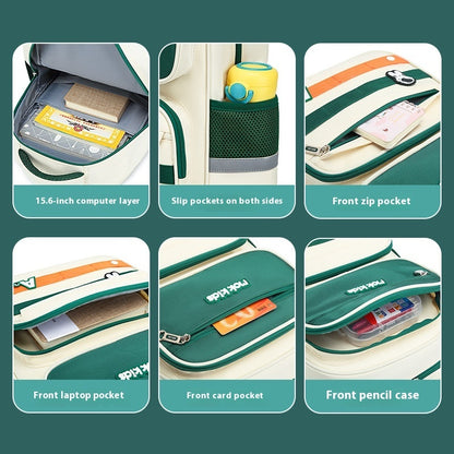 Mochila universitaria de gran capacidad estilo inglés
