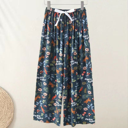 40 Baumwolle Seide Pyjama Hose Sommer Frauen