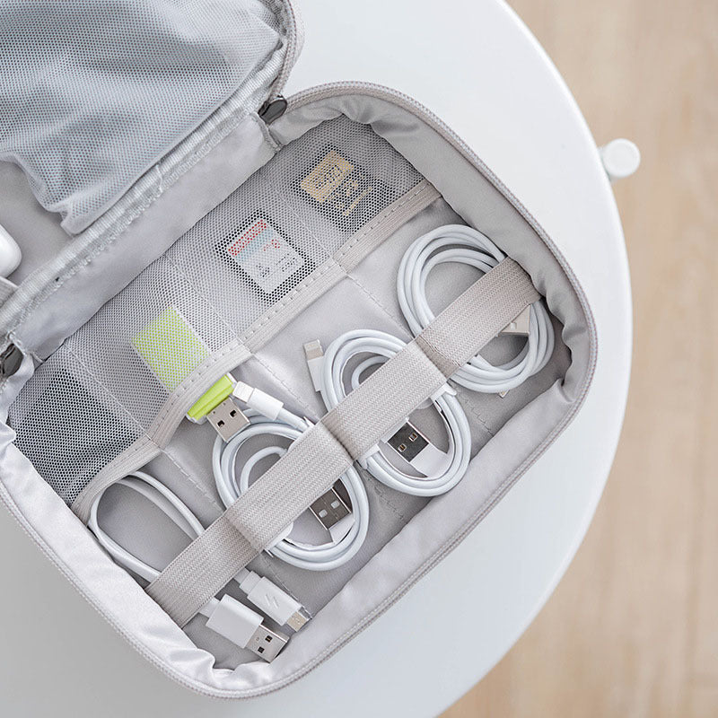 Double-layer Digital Bag, Portable Function, Multi-storage Bag