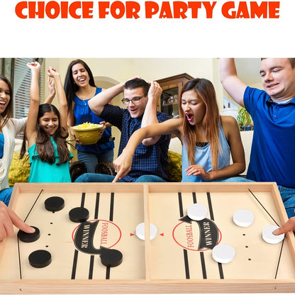 Juego de tirachinas rápido, juego de hockey de madera, futbolín, batalla de escritorio, interacción entre padres e hijos, juego de tirachinas ganador, juguetes familiares para adultos y niños.