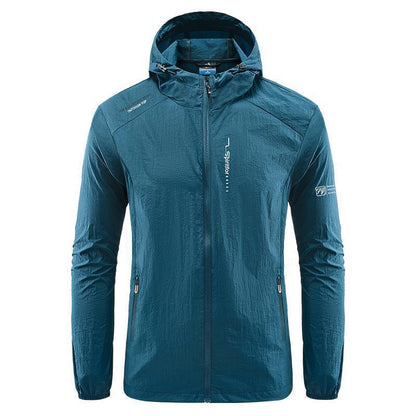 Chaqueta con capucha y protección solar para hombre, para exteriores, de verano