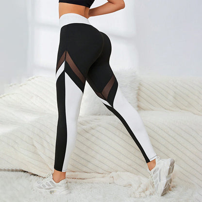 Pantalones de yoga de cintura alta para mujer, sexys, con realce de cadera y base transpirable.