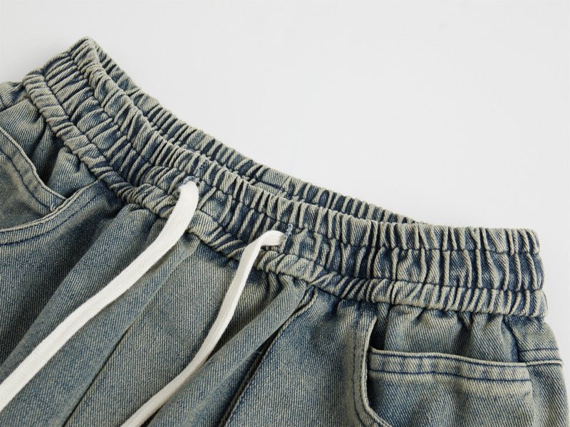 Fashion Straight Denim Pants Men And Women - BAGMODA