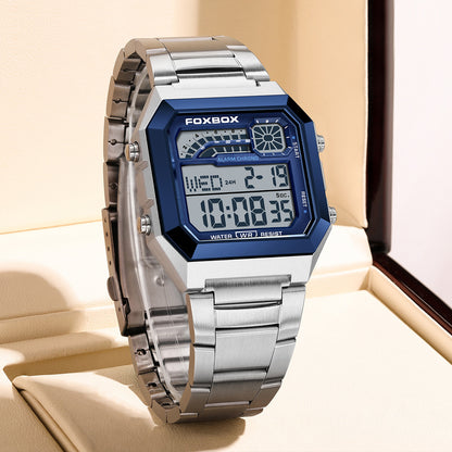 Neue quadratische elektronische Sport-Outdoor-wasserdichte Uhr für Männer und Frauen