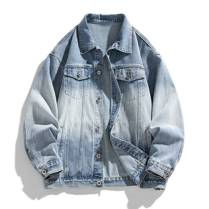Herren Retro Trendy Loose Jeansjacke