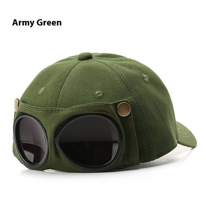 Gorra de piloto, gafas personalizadas, gorra con visera, gafas de sol para hombre, parasol, primavera y verano, combina con todo.