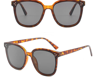 Gafas de sol rectangulares para mujer, gafas de sol cuadradas sin montura