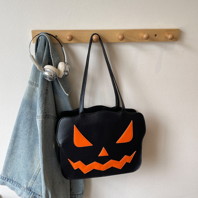 Bolso bandolera con forma de calabaza de Halloween